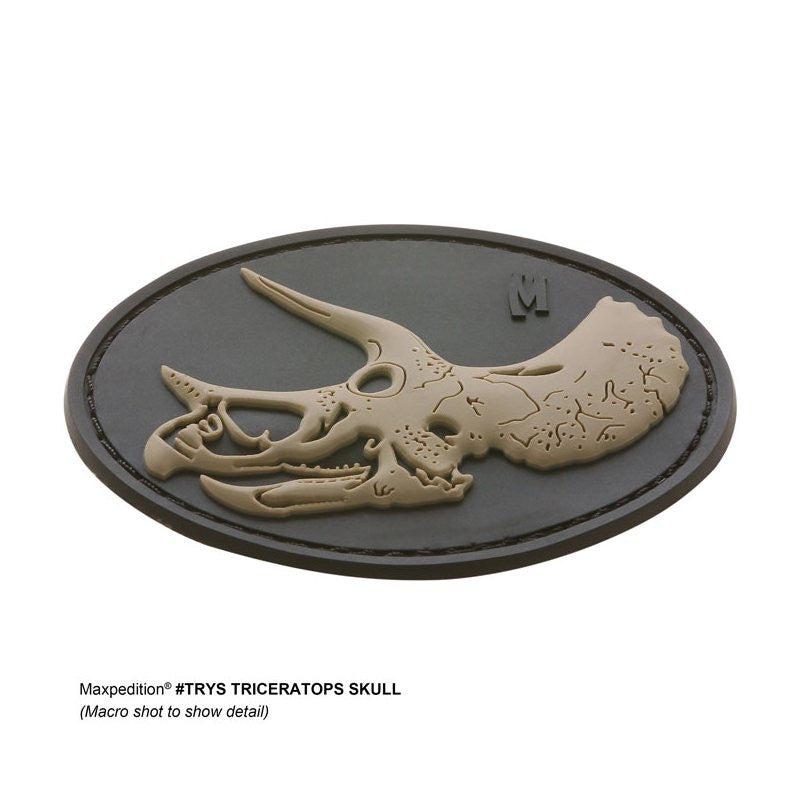 MAXPEDITION TRICERATOPS SKULL PATCH - SWAT