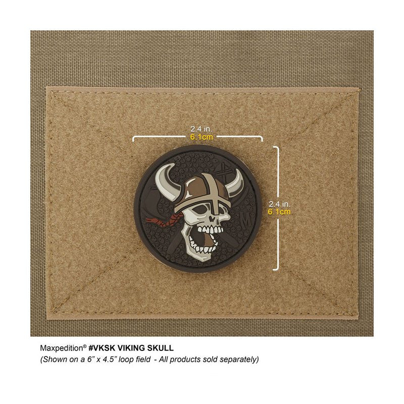 MAXPEDITION VIKING SKULL PATCH - ARID