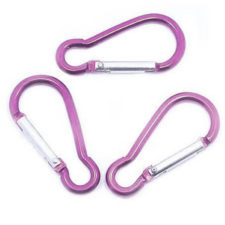 MINI 5CM CARABINER 3PCS - PINK