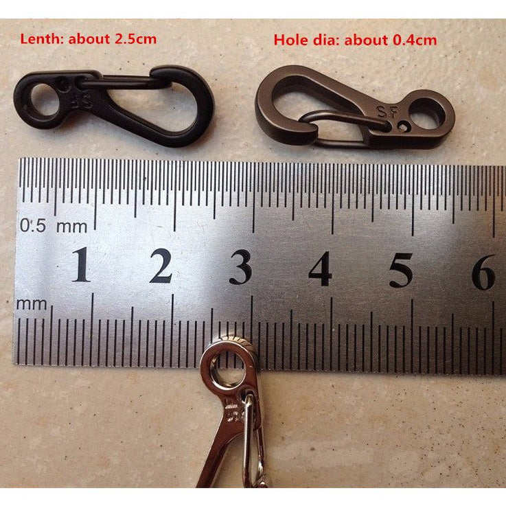 MINI SF PARACORD CARABINERS (2 PIECES - BLACK) - Hock Gift Shop | Army Online Store in Singapore