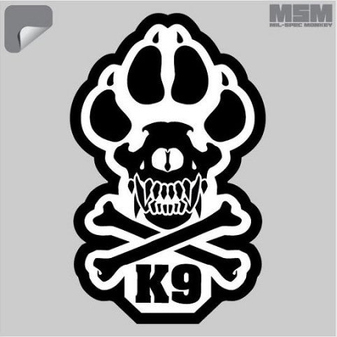 MSM K9 DECAL - 3.75" X 6" - Hock Gift Shop | Army Online Store in Singapore
