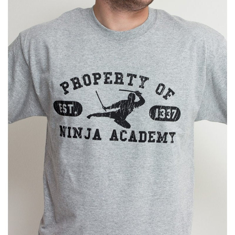 MSM NINJA ACADEMY T-SHIRT - ATHLETIC GREY - Hock Gift Shop | Army Online Store in Singapore