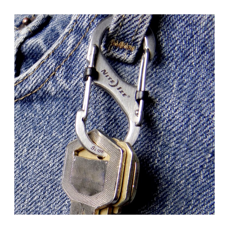 NITEIZE S-BINER SLIDELOCK STEEL SIZE 2 - BLACK