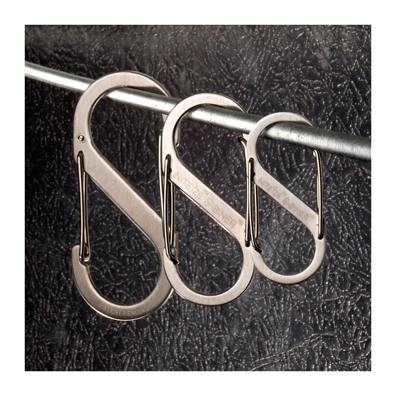 NITEIZE STEEL S-BINER (3 PIECE PACK) - SILVER