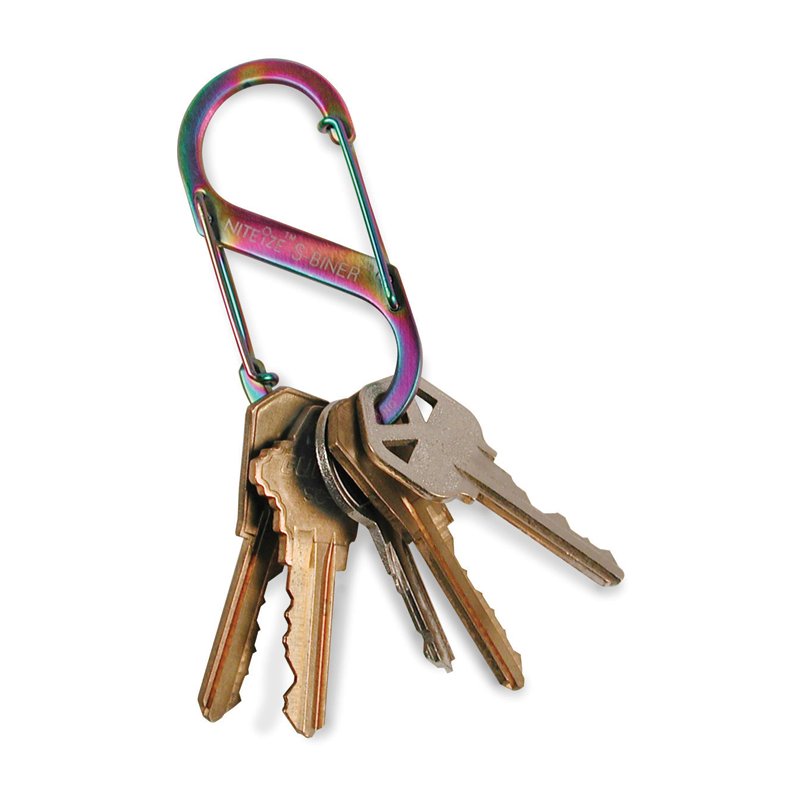 NITEIZE STEEL S-BINER SIZE 2 - SILVER