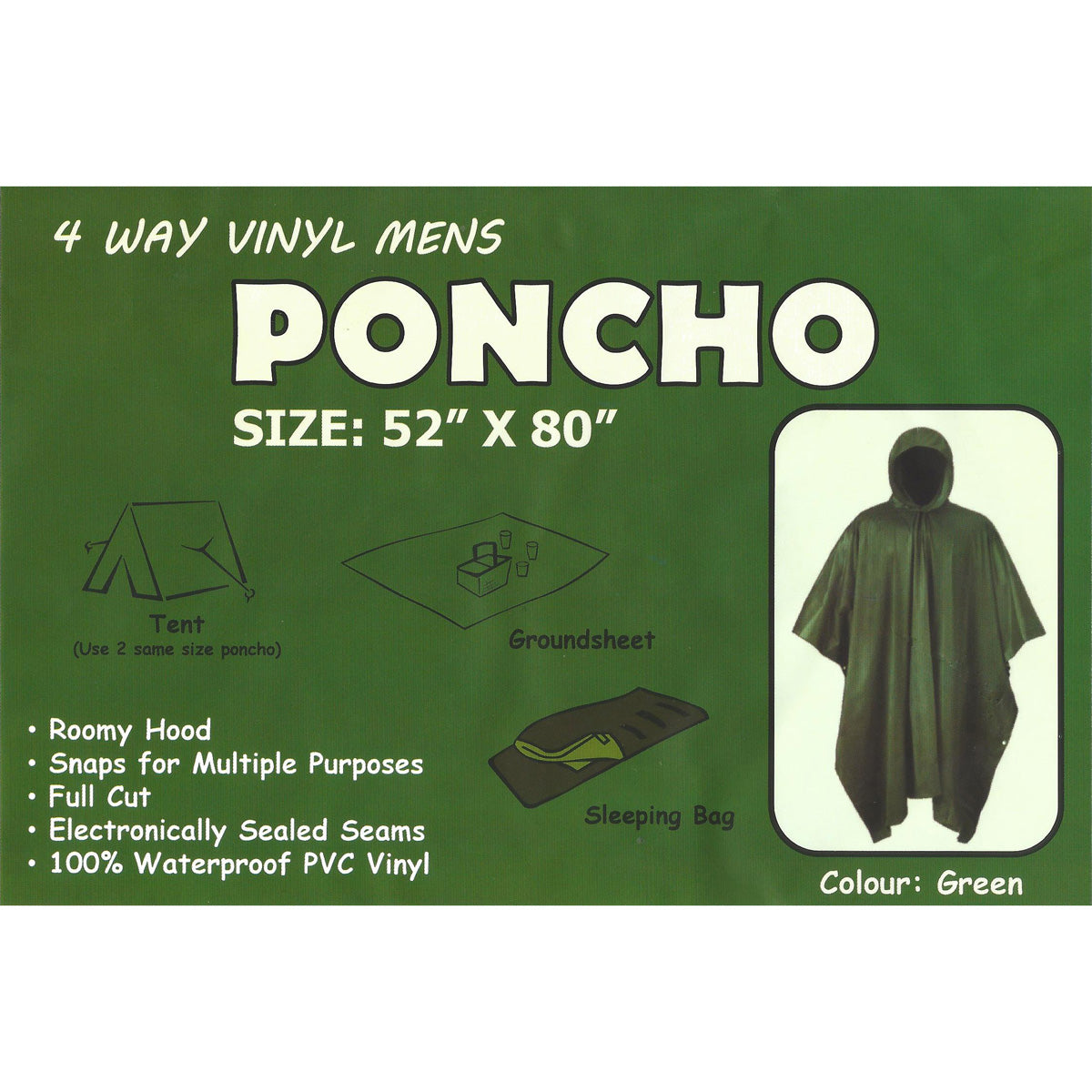 GREEN PONCHO