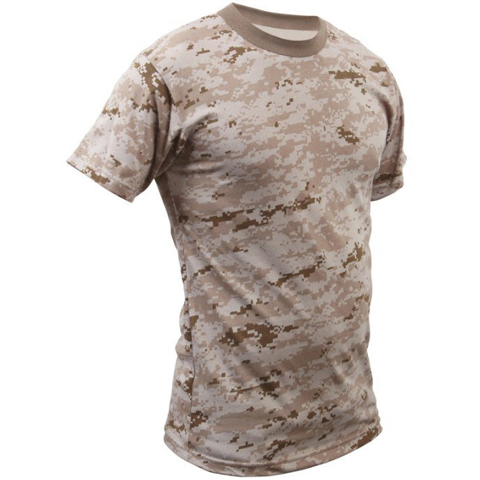 ROTHCO CAMO T-SHIRT - DESERT DIGITAL - Hock Gift Shop | Army Online Store in Singapore
