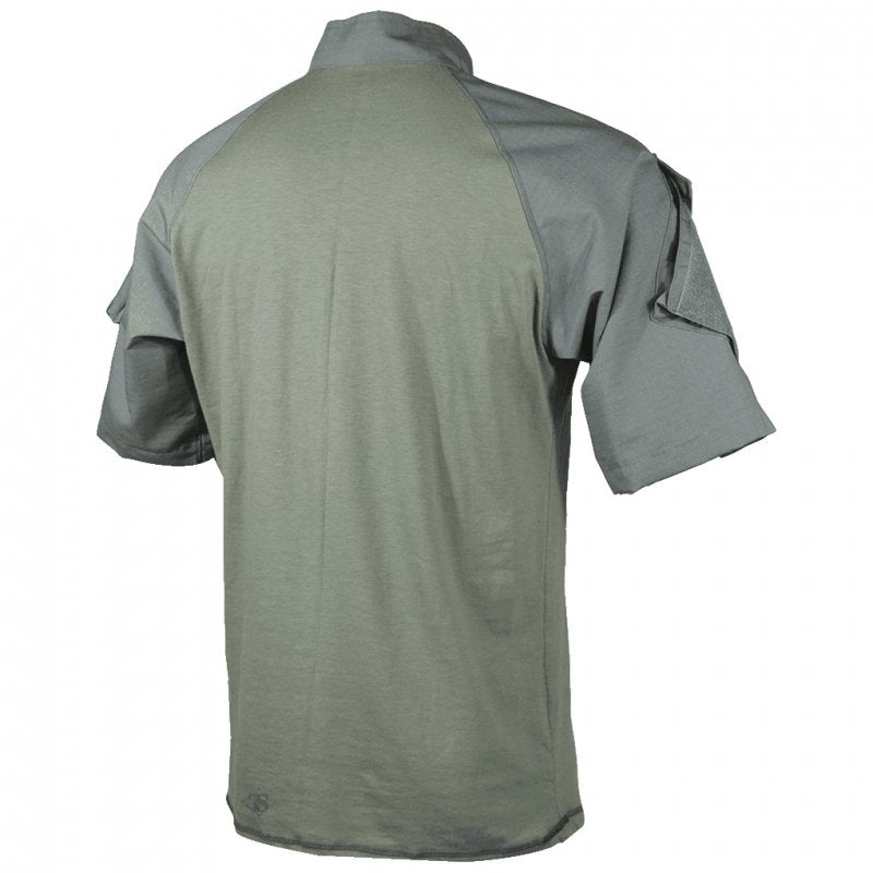 TRU-SPEC T.R.U. SHORT SLEEVE 1/4 ZIP COMBAT SHIRT - OD GREEN