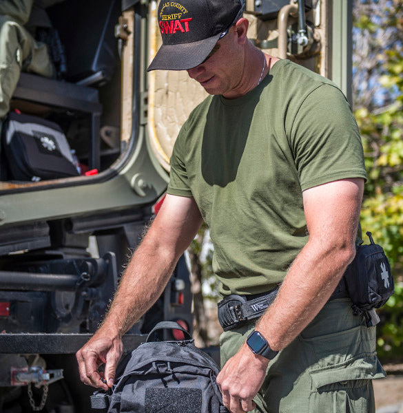 HELIKON-TEX T-SHIRT (SLIM) - MELANGE BLUE