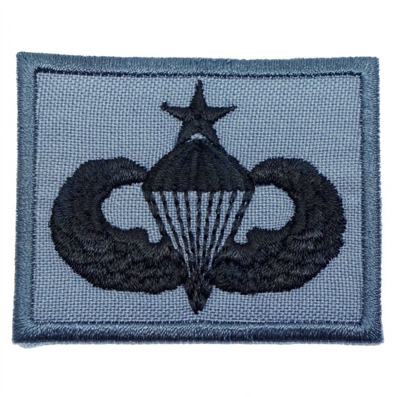 US SENIOR PARACHUTIST BADGE - GREY